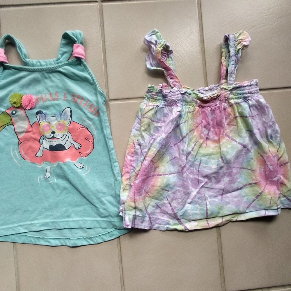 Girls Summer Shirts - 2 pieces